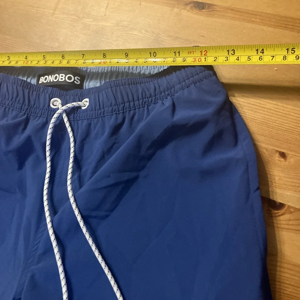 BONOBOS Swim Short Trunks Blue navy Men XS‎ Lined Bathing Suit 9 Inch Inseam
